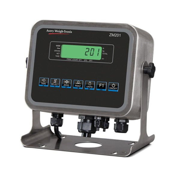 Avery Weigh Tronix, ZM201, Instrumento / Indicador de Pesaje con Protección IP66 de Acero inoxidable
