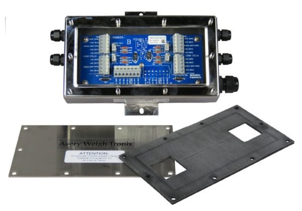 Avery Weigh Tronix, JB-4LC-SS, Caja de Unión de Acero Inoxidable, 4 Canales,  IP67