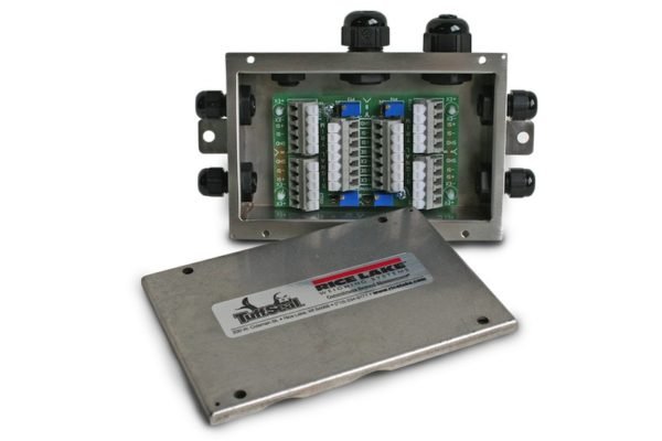 Rice Lake, JB4SS, Caja de Unión de Acero Inoxidable, 4 Canales, NEMA 4X